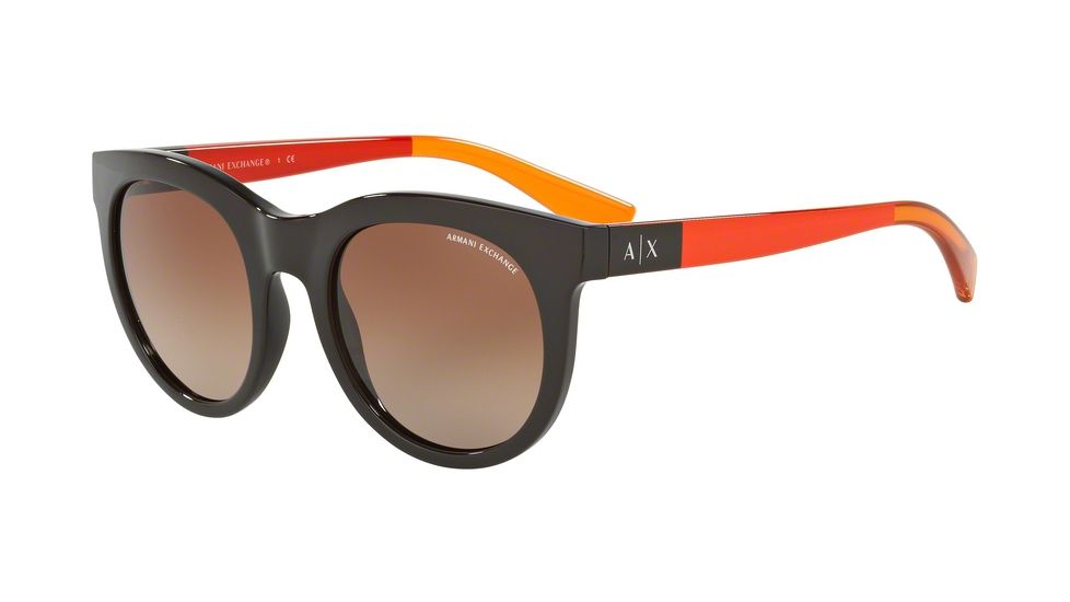 Armani Exchange AX4053S Sunglasses 817513-51 - Phantom Brown Frame, Brown Gradient Lenses
