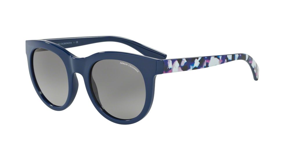 Armani Exchange AX4053S Sunglasses 819311-51 - Blue Frame, Grey Gradient Lenses