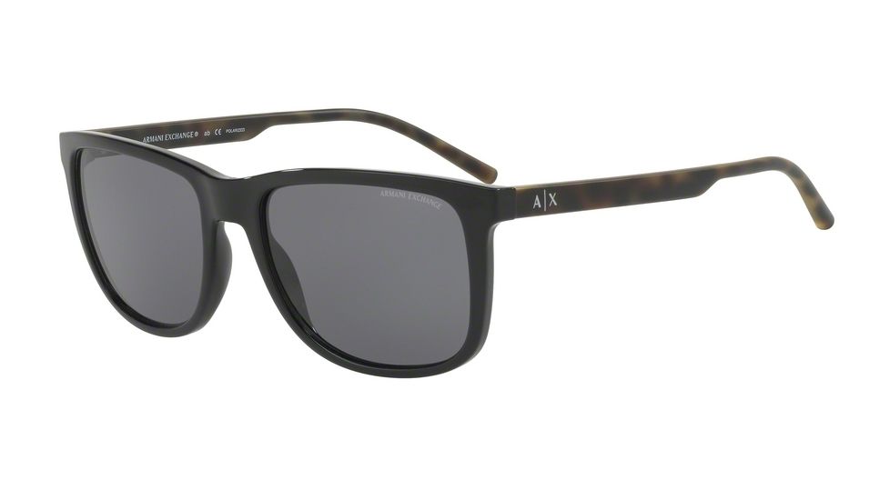 Armani Exchange AX4070SF Sunglasses 815881-58 - Black Frame, Polar Grey Lenses