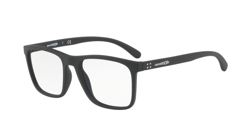 Arnette CUZ AN7132 Progressive Prescription Eyeglasses, 54mm, Matte Black, AN7132-01-54-PRO