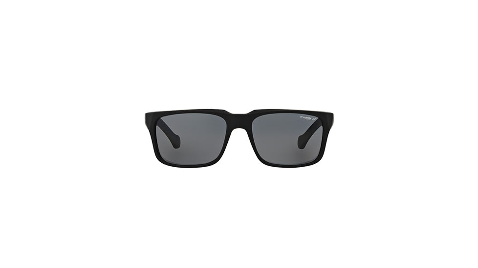 Arnette D Street Sunglasses, Fuzzy Black &amp; Fuzzy Havana Frame, Grey Polarized Lens-AN4211-03