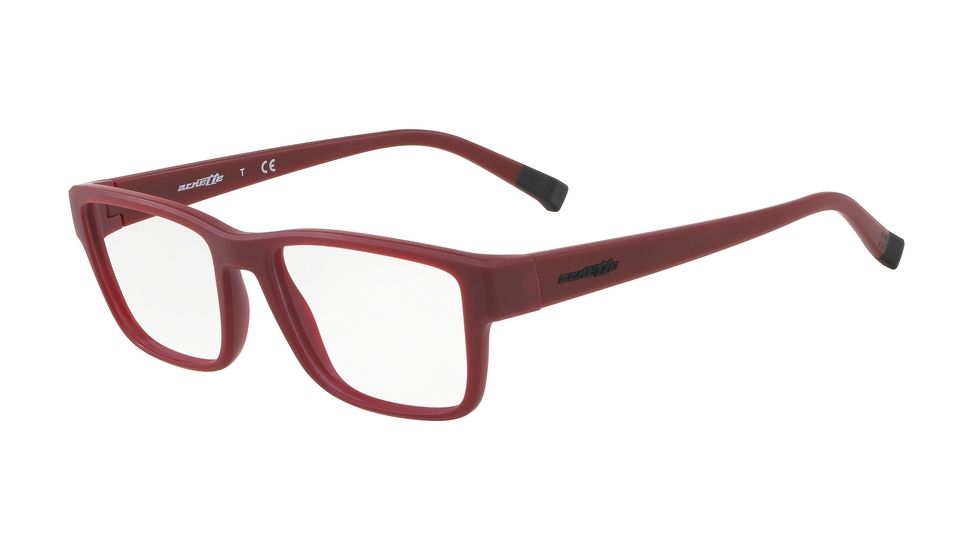 Arnette DISTRICT VII AN7165 Bifocal Prescription Eyeglasses, 54mm, Matte Bordeaux, AN7165-2587-54-BI