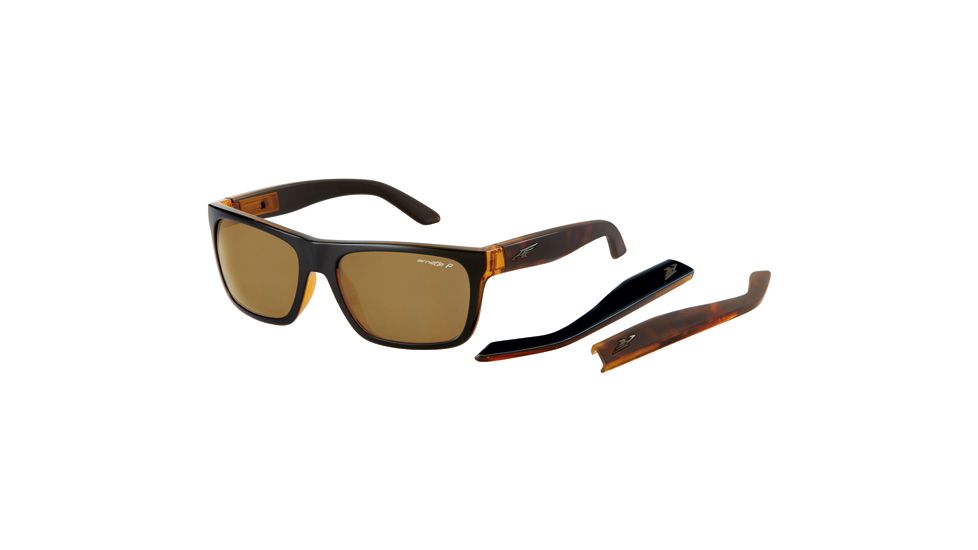 Arnette Dropout Sunglasses, Black Frame, Polarized Red Mirror Lens-AN4176-20