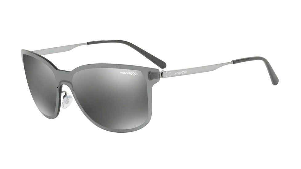 Arnette HUNDO-P2 AN3074 Sunglasses 502/6G-39 - Gunmetal Frame, Grey Mirror Silver Lenses