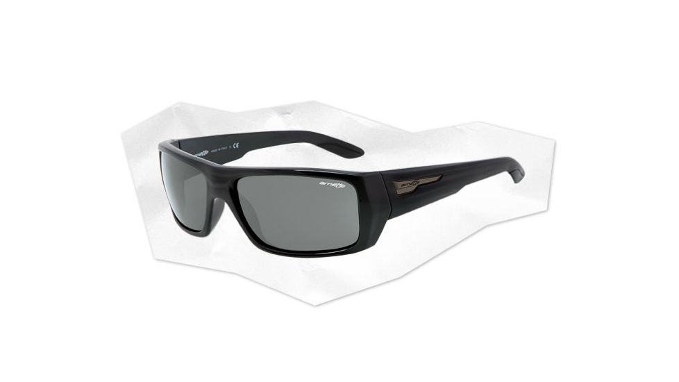 Arnette Munson Sunglasses - Gloss Black Frame and Grey Lens AN4164-01