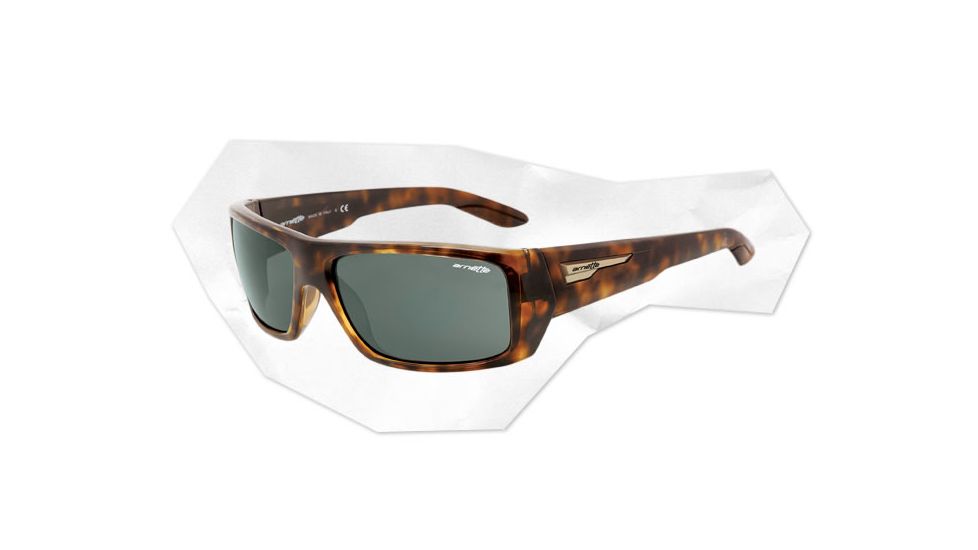 Arnette Munson Sunglasses - Havana Frame and Grey/Green Lens AN4164-04