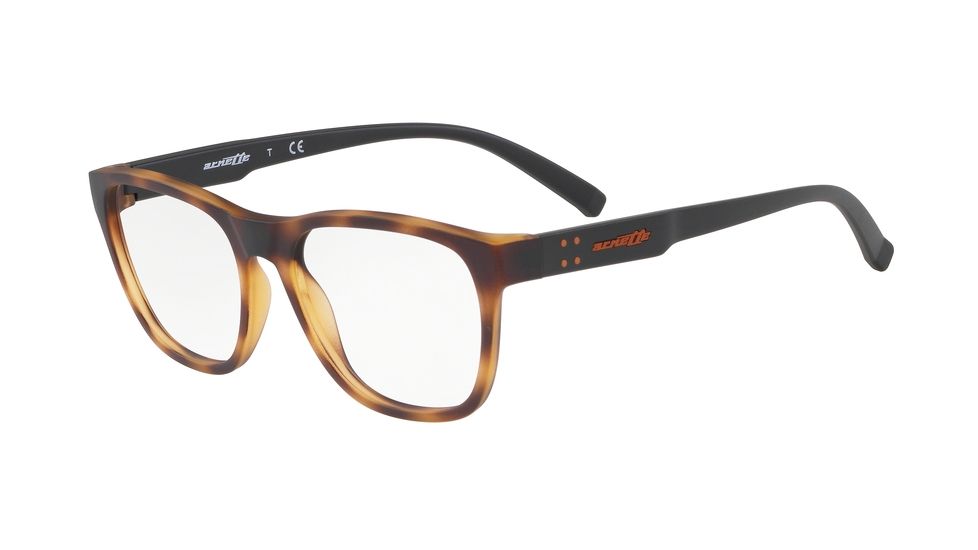Arnette SHIMOKITA AN7164 Progressive Prescription Eyeglasses, 53mm, Matte Havana, AN7164-2375-53-PRO