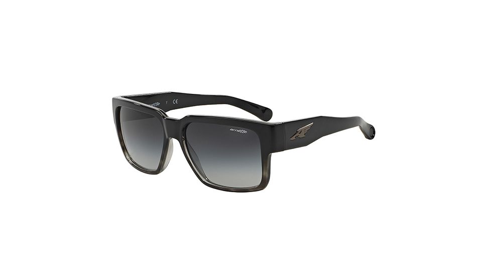 Arnette Supplier Sunglasses, Black To Grey Havana Frame, Grey Gradient Lens-AN4213-04