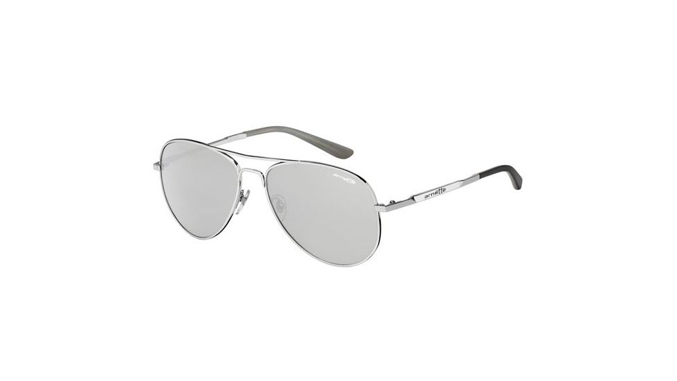 Arnette Trooper Sunglasses, Polished Chrome Frame, Chrome Mirror Lens AN3065-05