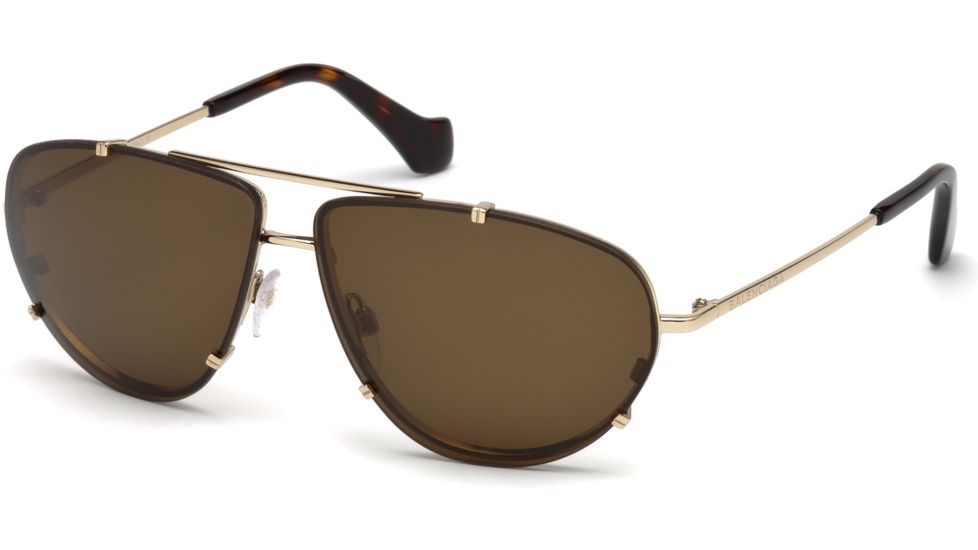 Balenciaga BA0097 Sunglasses - Gold Frame Color, Roviex Lens Color