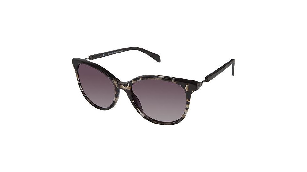 Balmain 2102 Sunglasses - Frame Black Tortiose, Lens Color Gradient Grey, Size 55/17mm BL210203