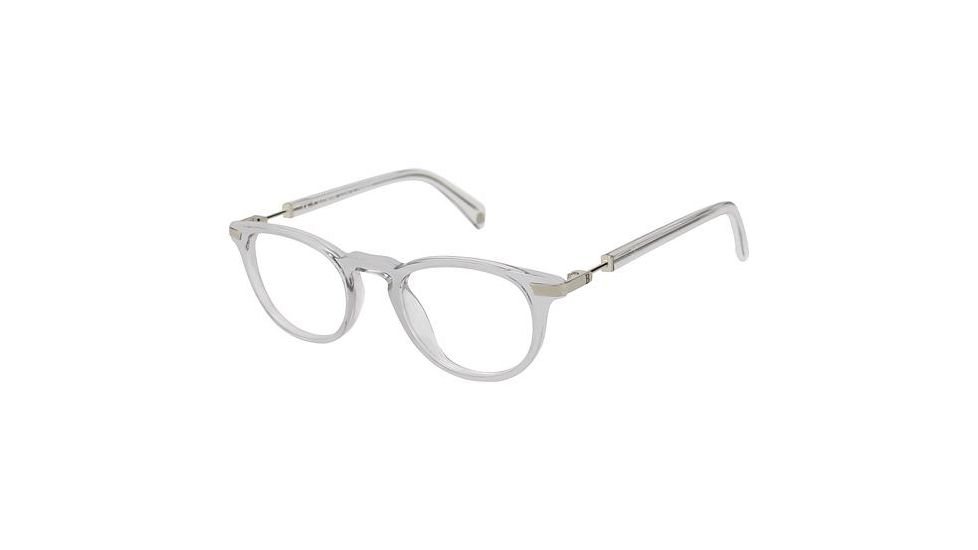 Balmain 3048 Single Vision Prescription Eyeglasses - Frame Crystal, Size 45/20mm BL304803