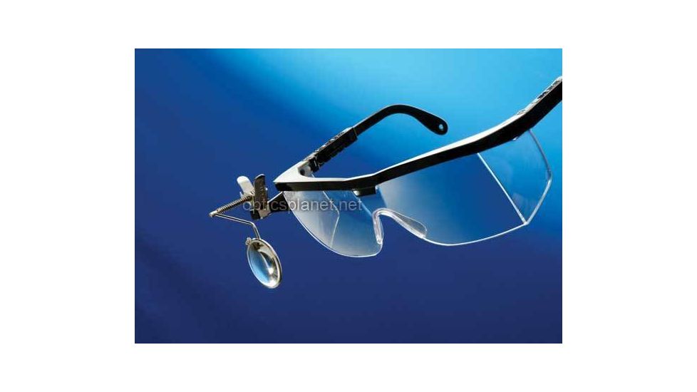 Bausch &amp; Lomb Classic Metal Eyeglass Loupes mounted on glasses