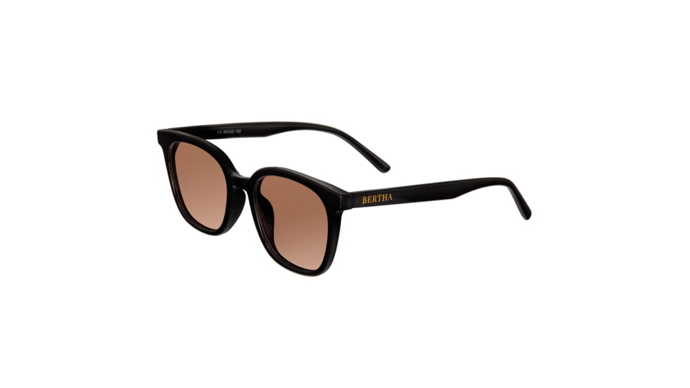 Bertha Betty Polarized Sunglasses - Womens, Black Frame, Pink Lens, Black/Pink, One Size, BRSBR051C2