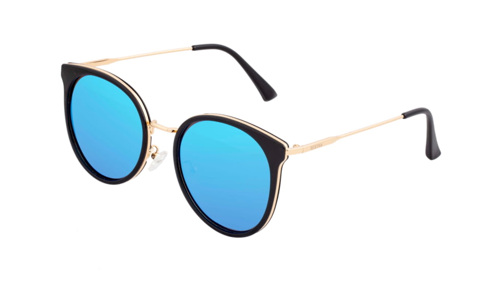 Bertha Brielle Polarized Sunglasses - Women's, Black/Blue, One Size, BRSBR040BL