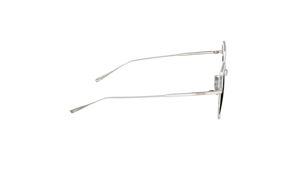 Bertha Callie Polarized Sunglasses, White/Black, One Size, BRSBR032GN