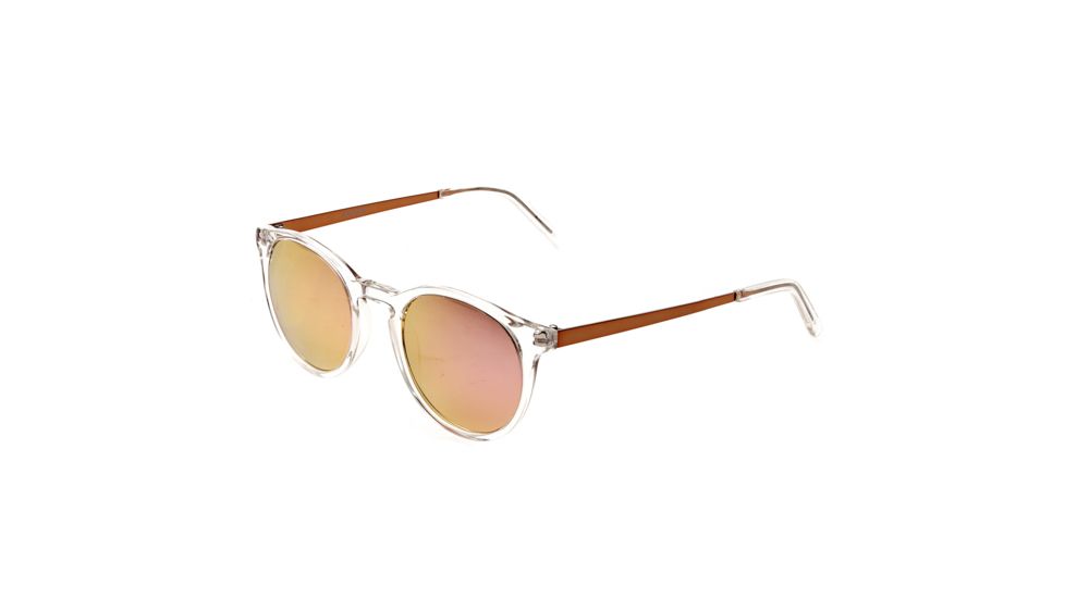 Bertha Hayley Polarized Sunglasses, Clear / Rose Gold BRSBR014W
