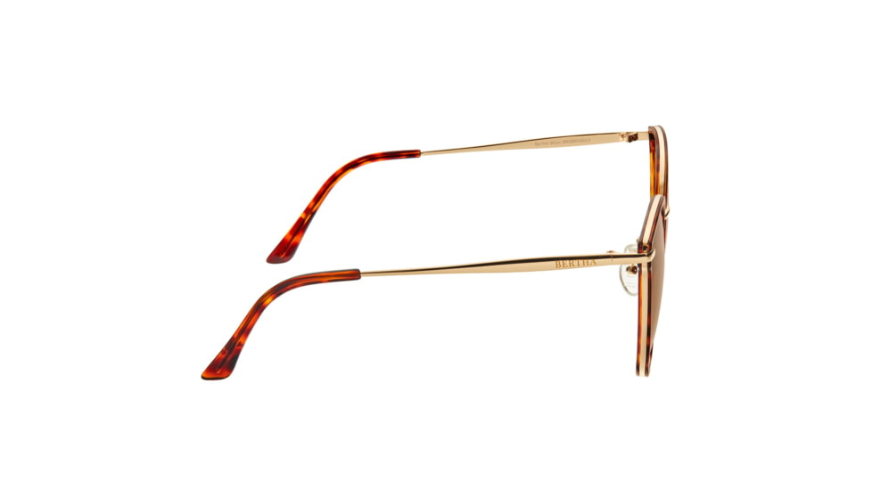 Bertha Moon Polarized Sunglasses - Womens, Gold Frame, Brown Lens, Gold/Brown, One Size, BRSBR056C3