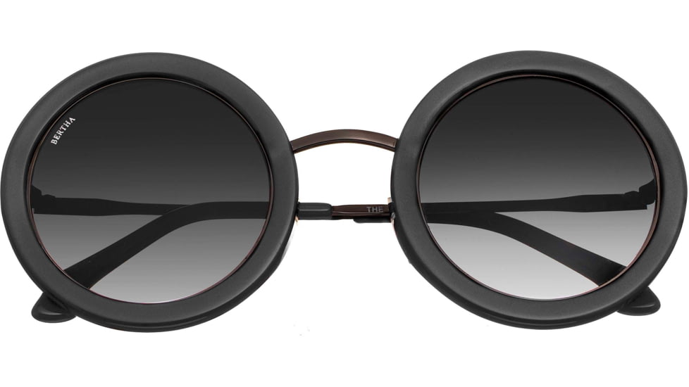 Bertha Quant Handmade in Italy Sunglass - Womens, Black, One Size, BRSIT110-1