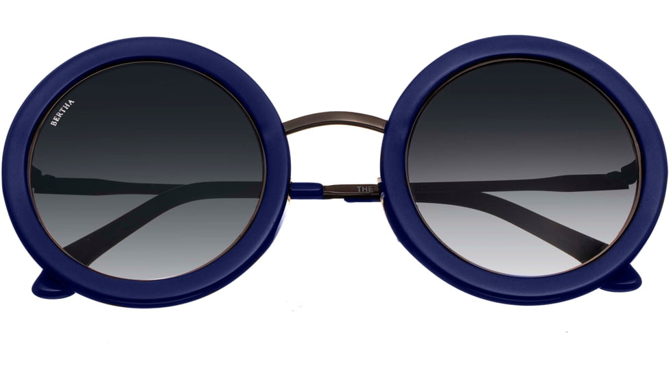 Bertha Quant Handmade in Italy Sunglass - Womens, Navy, One Size, BRSIT110-3
