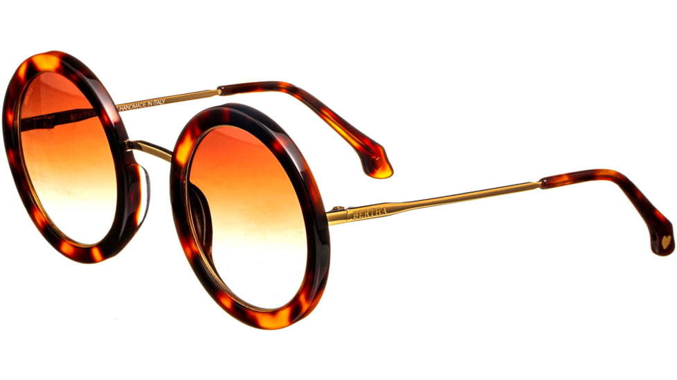 Bertha Quant Handmade in Italy Sunglass - Womens, Tortoise, One Size, BRSIT110-2