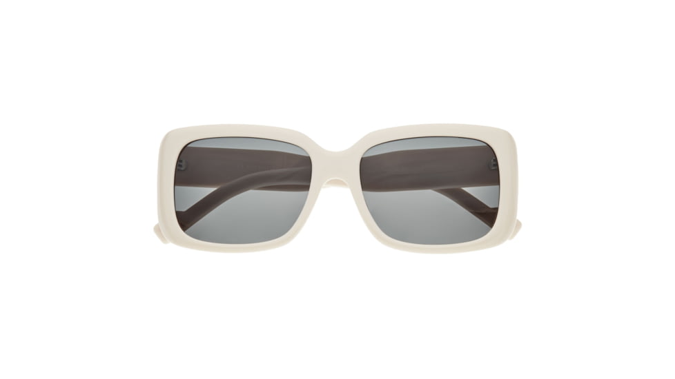 Bertha Wendy Polarized Sunglasses - Womens, Cream Frame, Lens Black, Cream/Black, One Size, BRSBR052C4