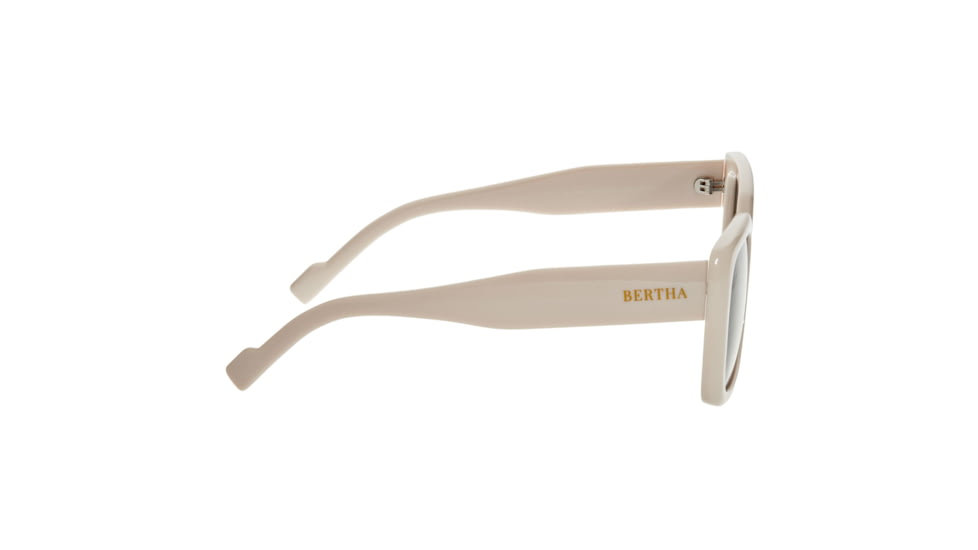Bertha Wendy Polarized Sunglasses - Womens, Cream Frame, Lens Black, Cream/Black, One Size, BRSBR052C4