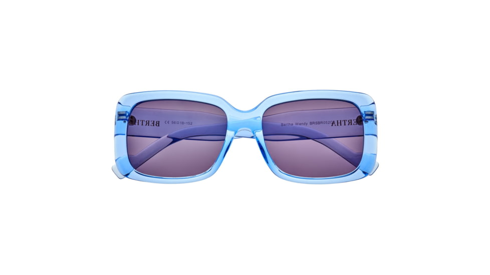 Bertha Wendy Polarized Sunglasses - Womens, Periwinkle Frame, Purple Lens, Periwinkle/Purple, One Size, BRSBR052C6