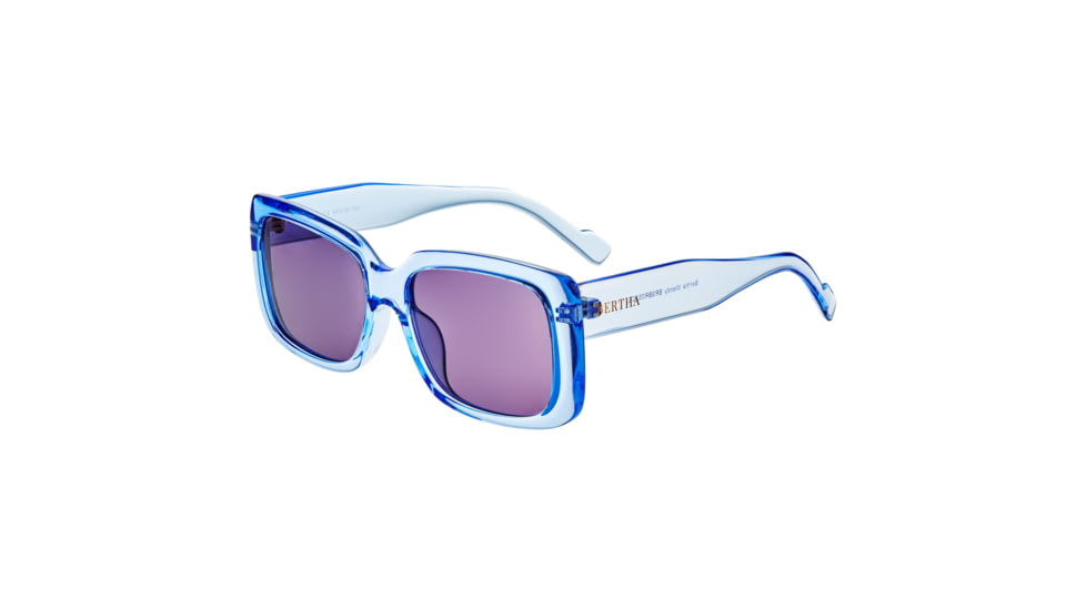 Bertha Wendy Polarized Sunglasses - Womens, Periwinkle Frame, Purple Lens, Periwinkle/Purple, One Size, BRSBR052C6