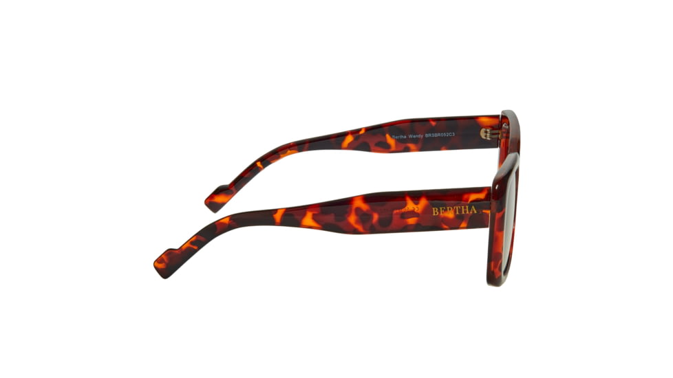 Bertha Wendy Polarized Sunglasses - Womens, Trotoise Frame, Black Lens, Tortoise/Black, One Size, BRSBR052C3