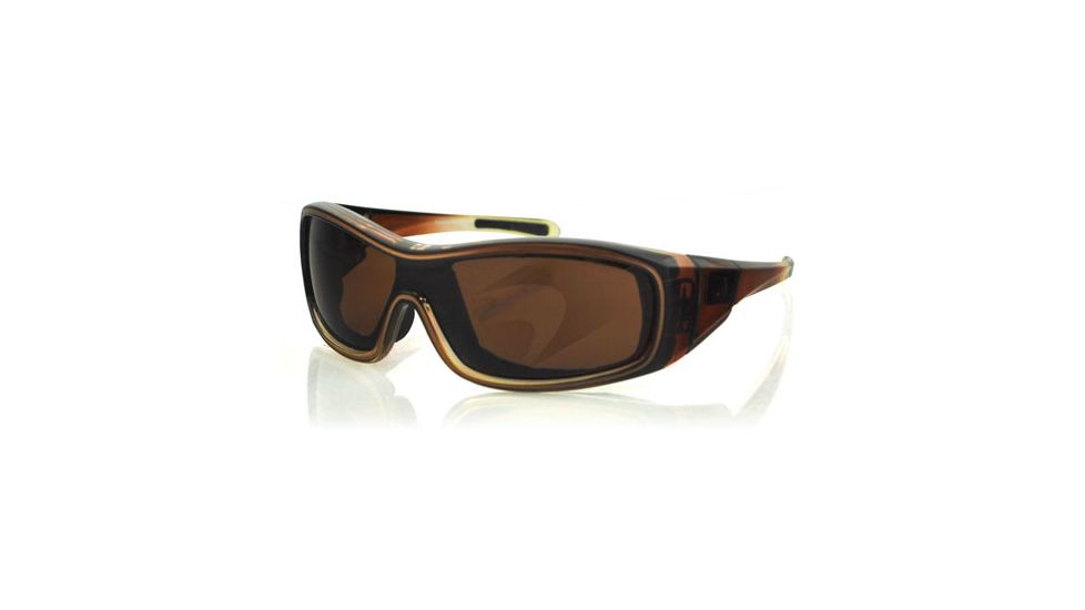 Bobster ZOE Sunglasses - Brown Fade Frame, Anti-Fog Brown Lens BZOE201