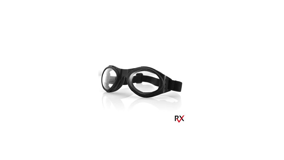 Bobster Goggle with Black Frame, Clear Lens BA001C