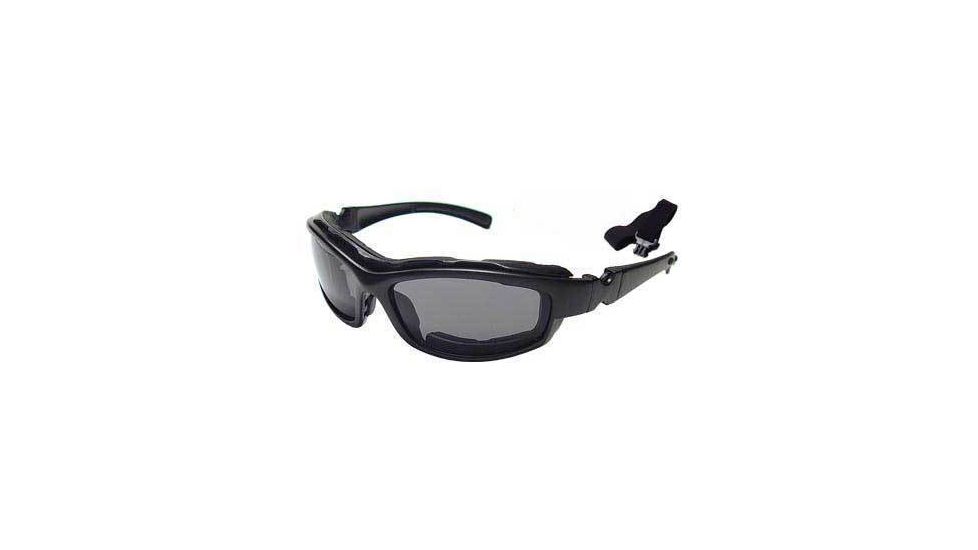Bobster Road Hog Action Bifocal RX Prescription Lenses Eyewear Goggles-Sunglasses Convertible System (Black Frame)