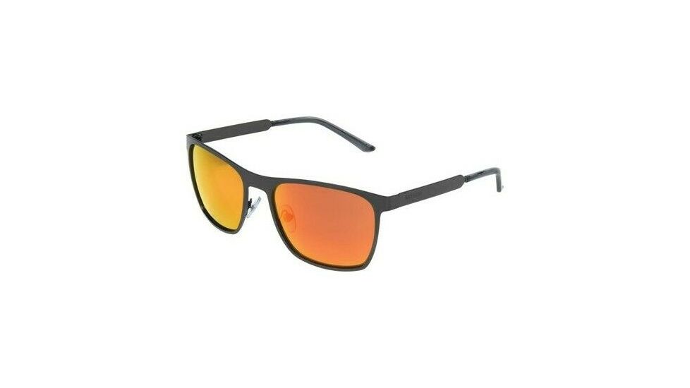 Body Glove BGM 1906 Sunglasses, Matte Dark Gunmetal Frame, Smoke with Orange Mirror Polarized  Lenses 10249103.QTS