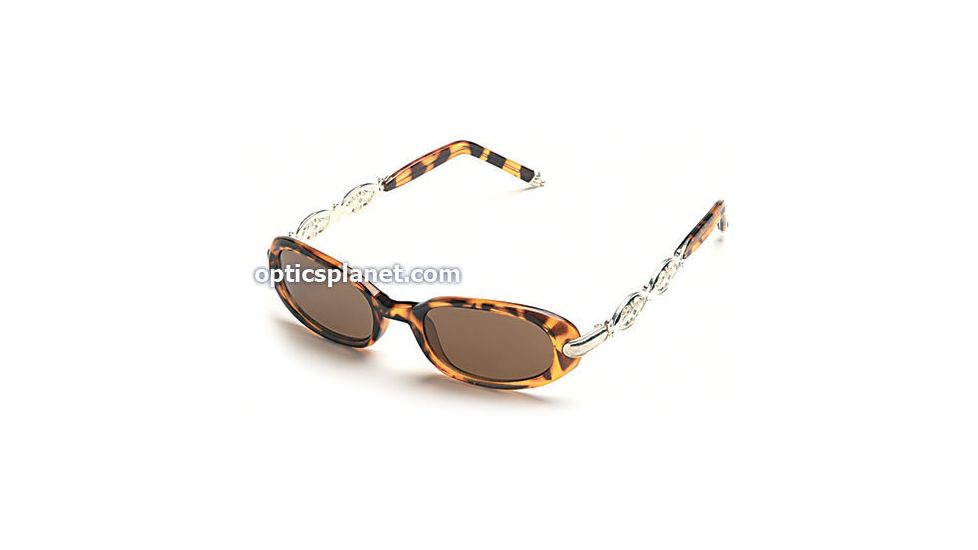Body Specs Ms.Honi Sunglasses w/ Demi Frame and Brown Lenses