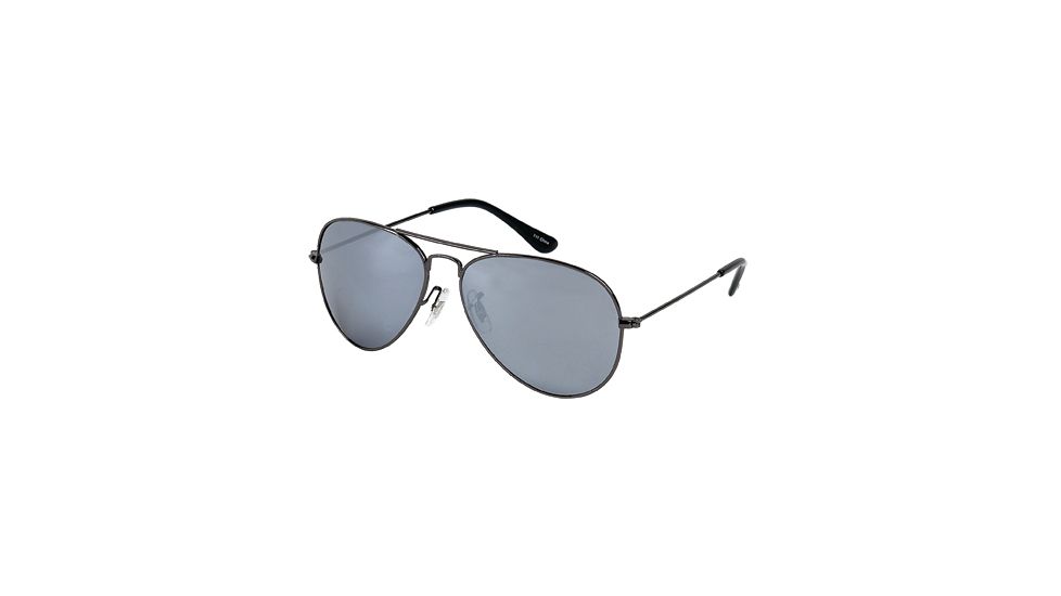 Body Specs Chrome Frame Teardrop Metal Aviator Sunglasses