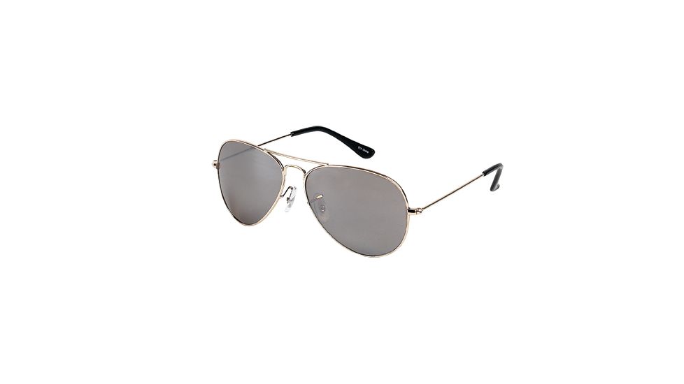 Body Specs Gold Frame Teardrop Metal Aviator Sunglasses