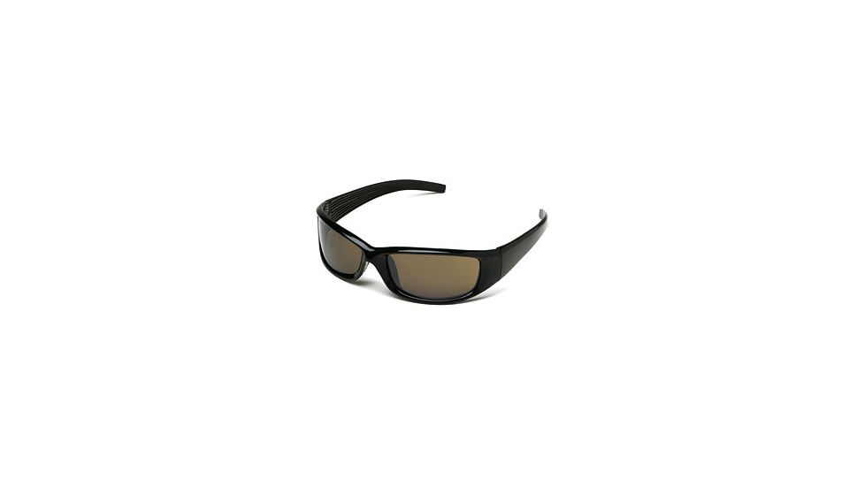 Body Specs Sunglasses V-8 Shiny Black Nylon Frame Smoke Lens V-8 SHINY BLACK SMK13