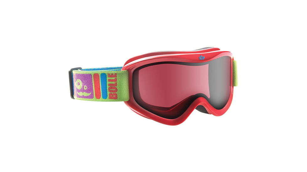 Bolle Amp Kids Ski Goggles, Red Frame, Vermillon Lens 20723