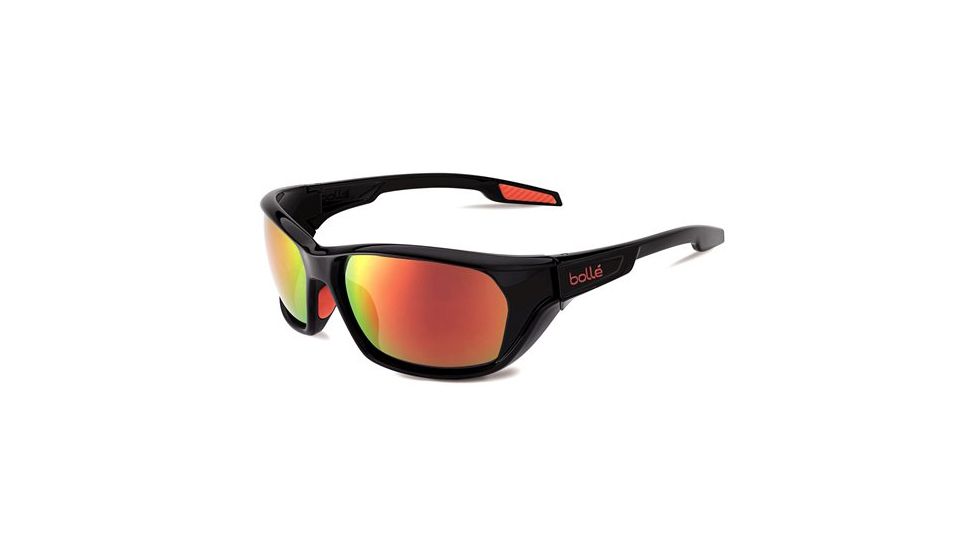 Bolle Aravis Single Vision Prescription Sunglasses - Shiny Black Frame 11661RX