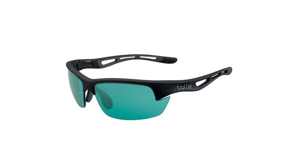 Bolle Bolt S Sunglasses, Matte Black Frame, CompetiVision Gun Oleo AF Lens, 12013