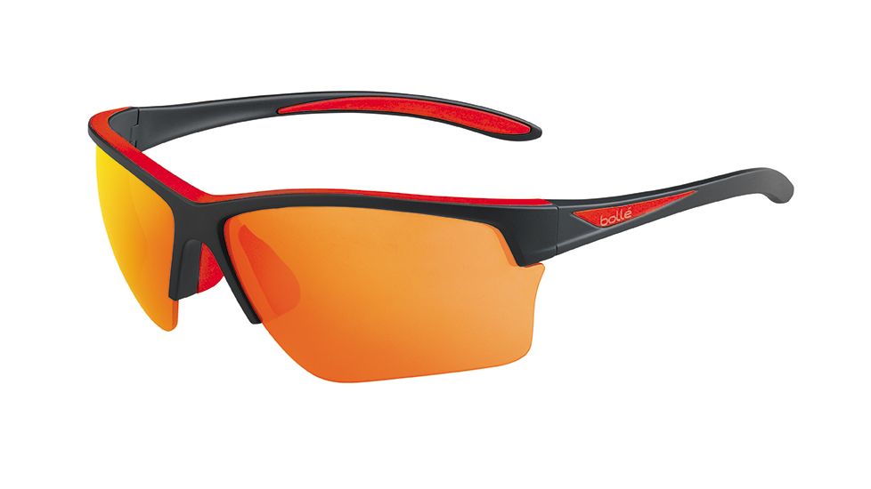 Bolle Bolt Small Sunglasses, Shiny Red Frame, Photochromic, Modulator V3 Golf Oleo AF Lens, 12008