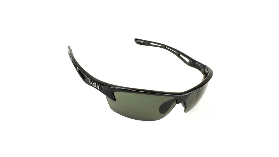 Bolle Bolt Sunglasses, Shiny Black Frame, Photochromic, Polarized TNS Oleo AF Lens, 11867