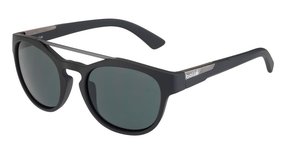 Bolle Boxton Progressive Prescription Sunglasses, Matte Black Frame, 12352PR
