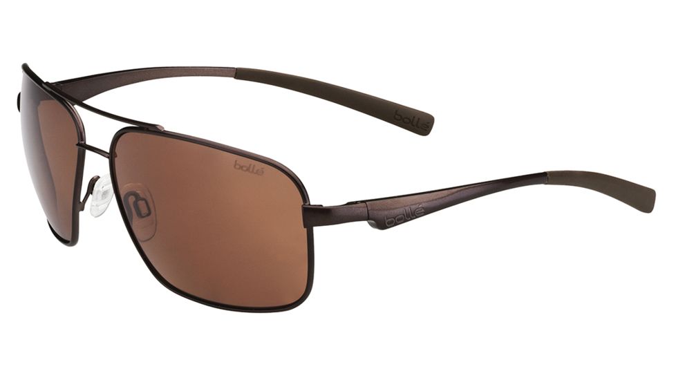 Bolle Brisbane Single Vision Prescription Sunglasses, Matte Brown Frame-11801SV