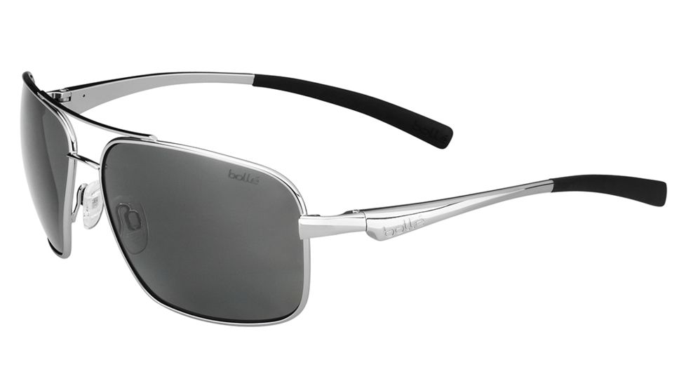Bolle Brisbane Single Vision Prescription Sunglasses, Shiny Silver Frame-11803SV