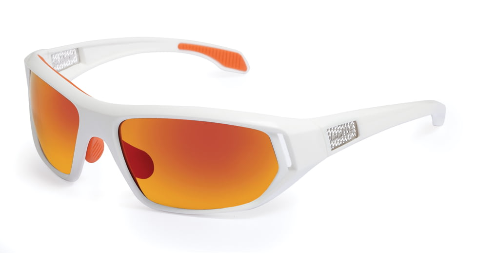 Bolle Cervin Sunglasses, Shiny White Frame, TNS Fire Lenses 11586