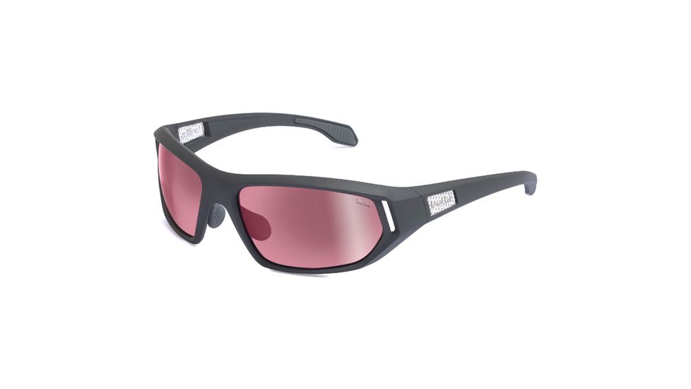 Bolle Cervin Sunglasses, Satin Dark Gray Frame, Photo Rose Gun Lenses 11589