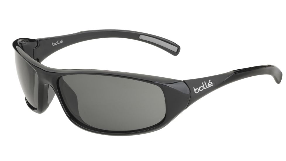 Bolle Crest Sunglasses,Shiny Black Frame,TNS Lens,11973