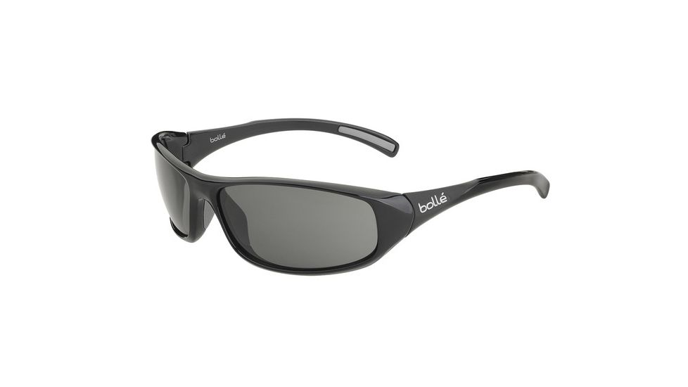 Bolle Crest Single Vision Prescription Sunglasses, Shiny Black / Matte Frame-11973SV